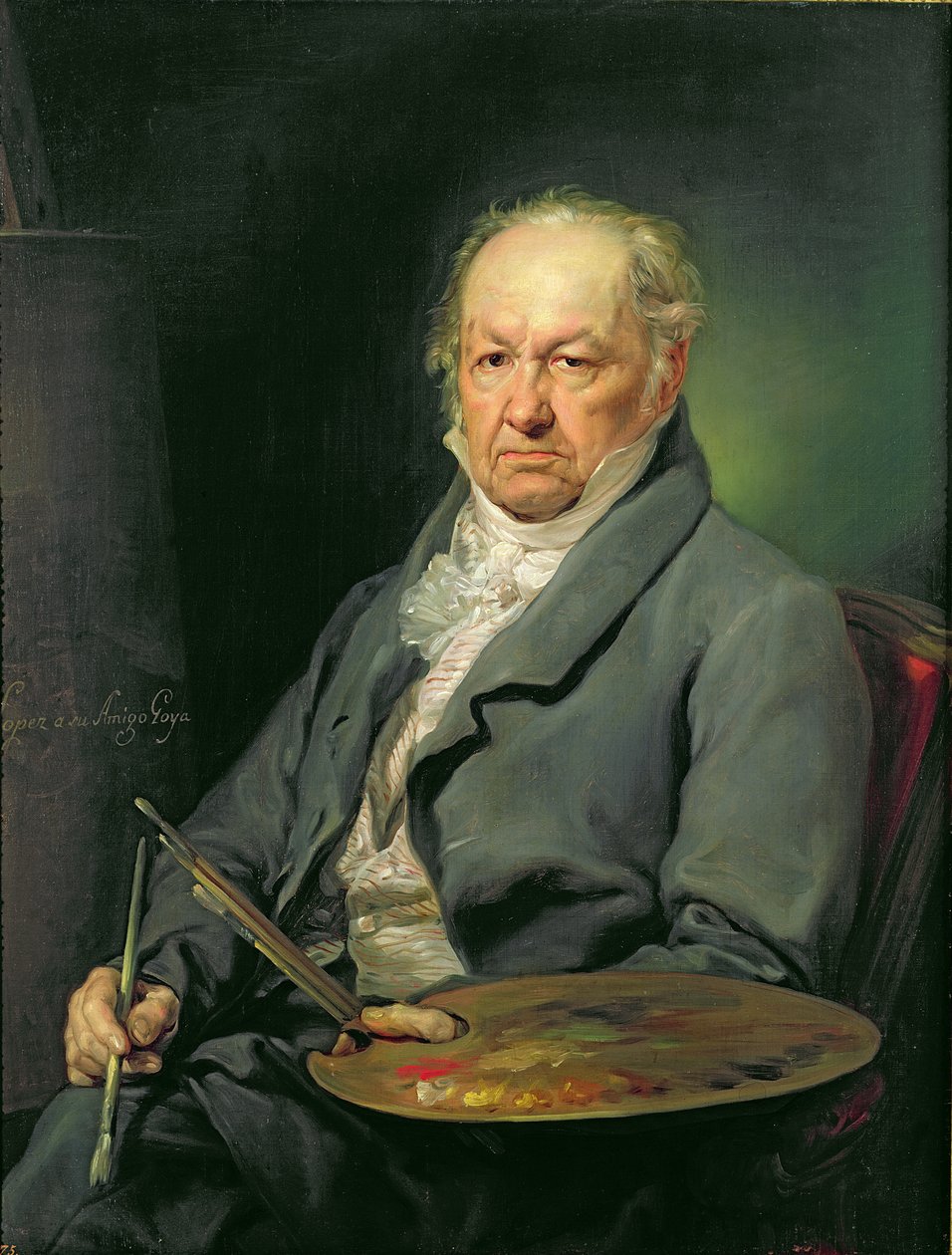 Francisco Jose de Goya, 1826 av Vicente Lopez y Portana