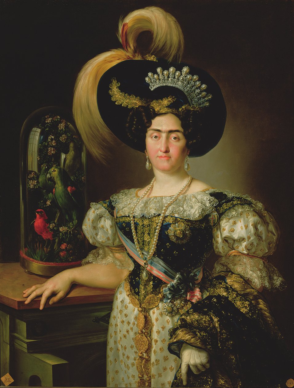 Maria Francisca de Braganca og Bourbon av Vicente Lopez y Portana