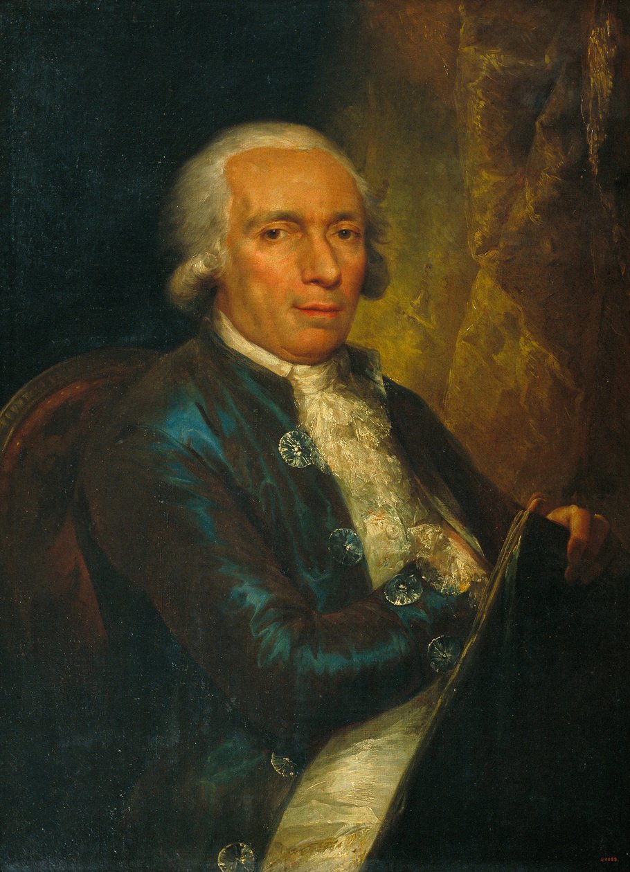 Portrett av gravøren Pasqual Pere Moles, første direktør for Escola de Llotja av Vicente Lopez y Portana