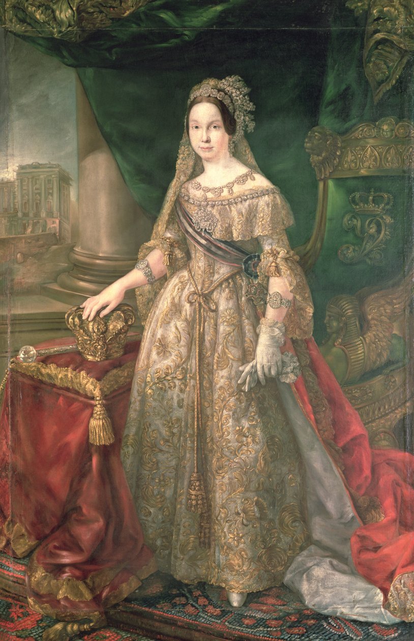 Dronning Isabella II (1830-1904) 1843 av Vicente Lopez y Portana