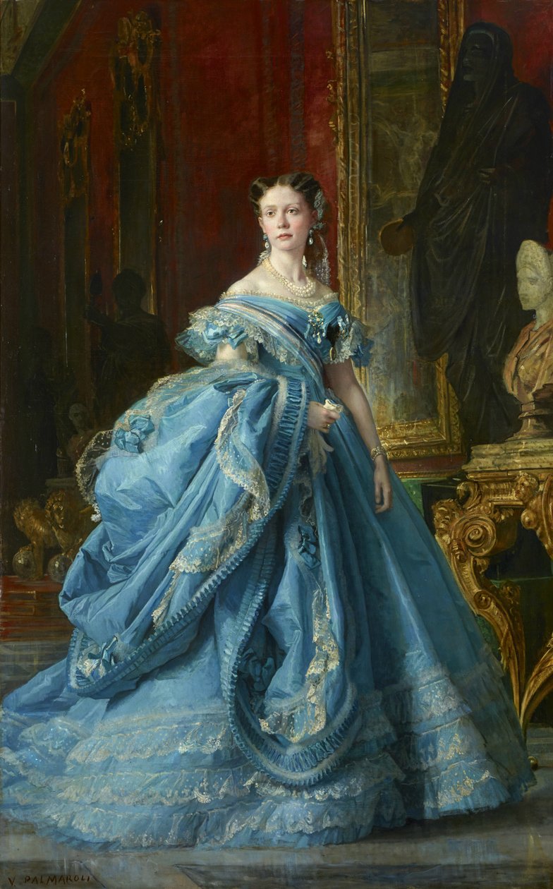 Infanta Isabel de Borbón y Borbón, datter av Isabel II av Vicente Palmaroli y Gónzalez