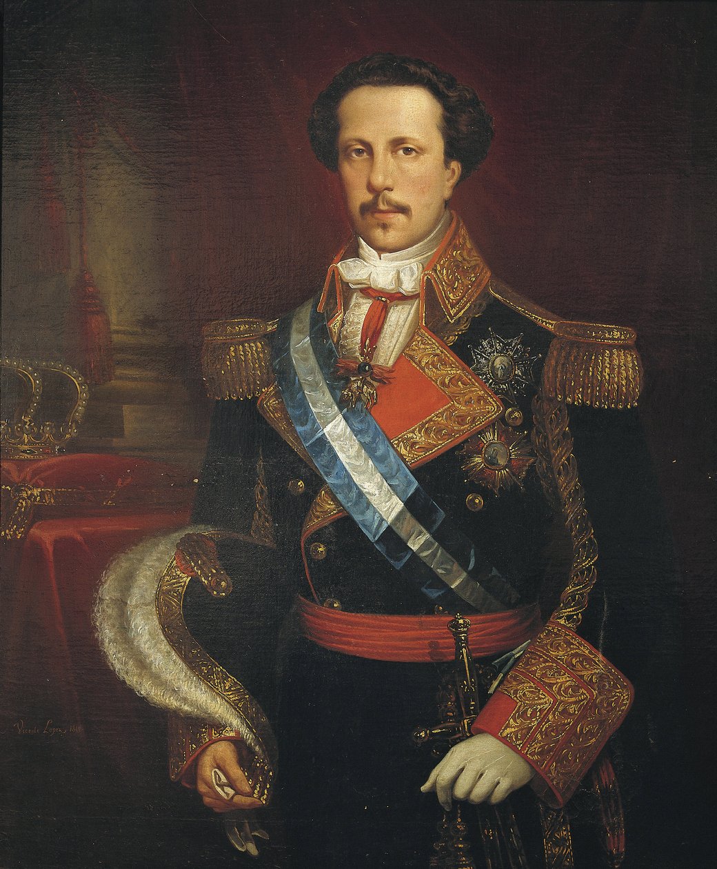 Portrett av Francis av Asis de Bourbon. 1848 (olje på lerret) av Vicente Lopez y Portana