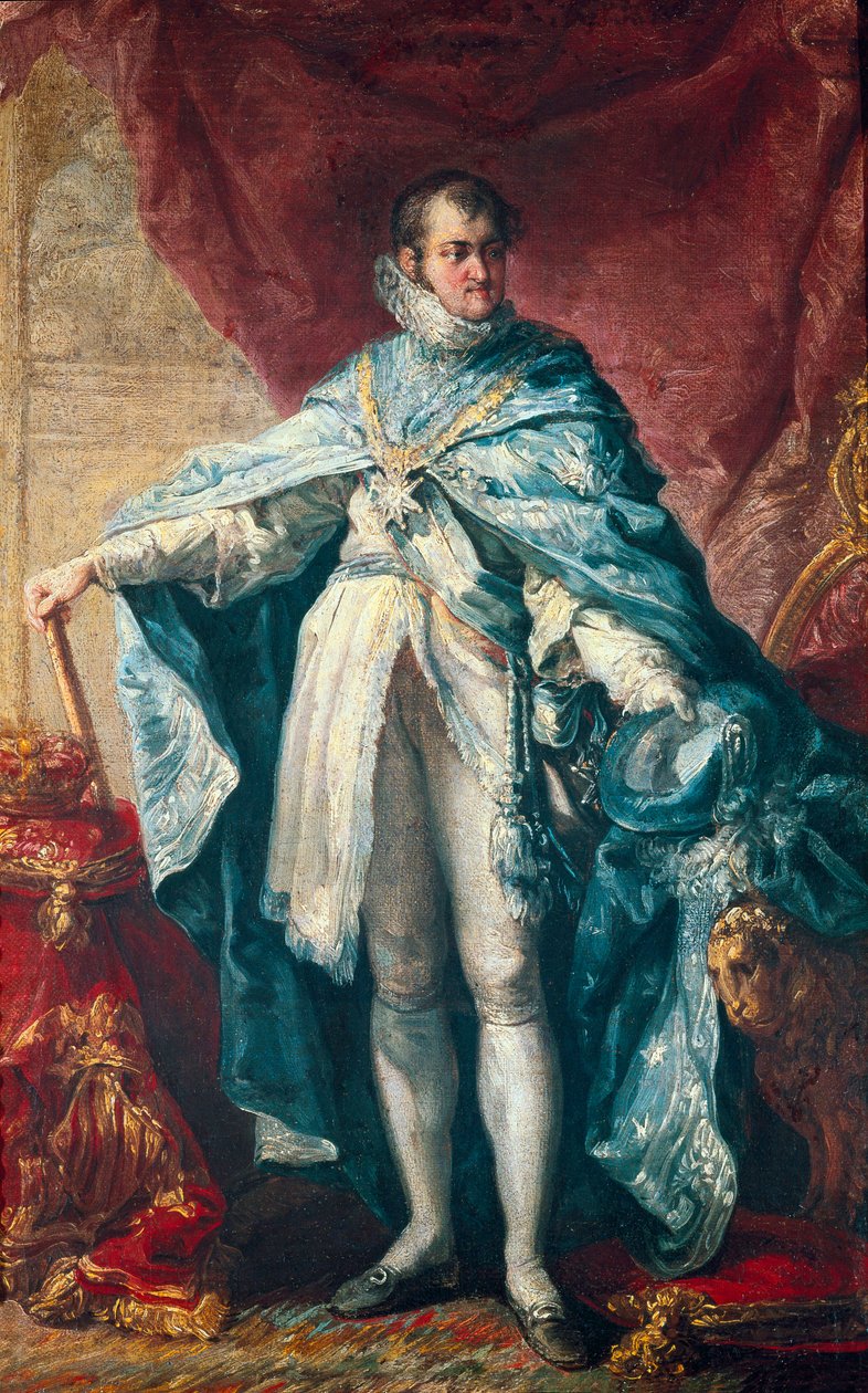 Portrett av kong Ferdinand VII (1784-1833) av Vicente Lopez y Portana