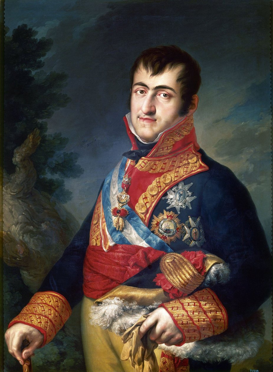 Portrett av kong Ferdinand VII av Spania, 1814-1815 av Vicente Lopez y Portana