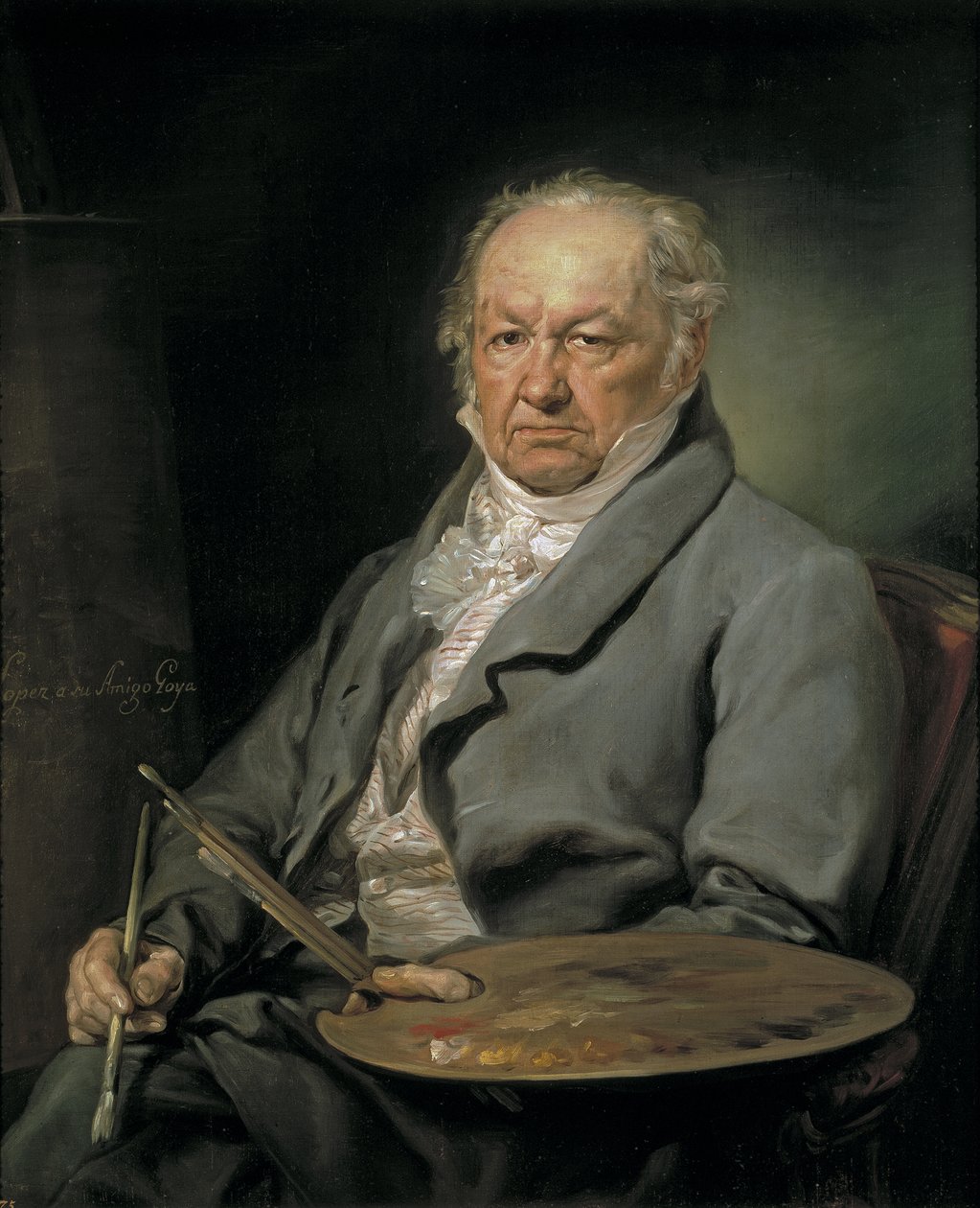 Portrett av maleren Francisco de Goya 1746-1828, 1826 av Vicente Lopez y Portana