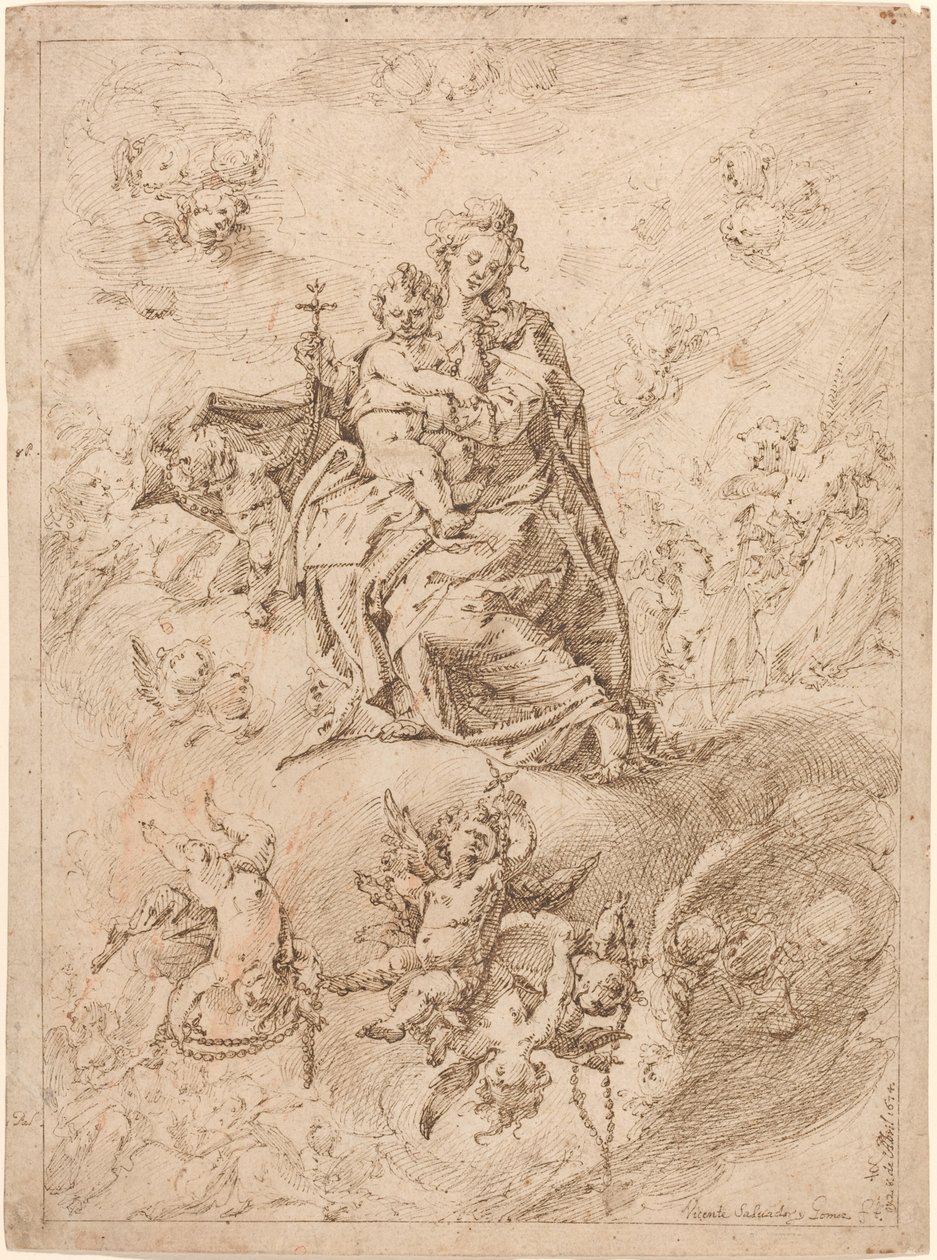 Rosenkransens Madonna av Vicente Salvador Gómez