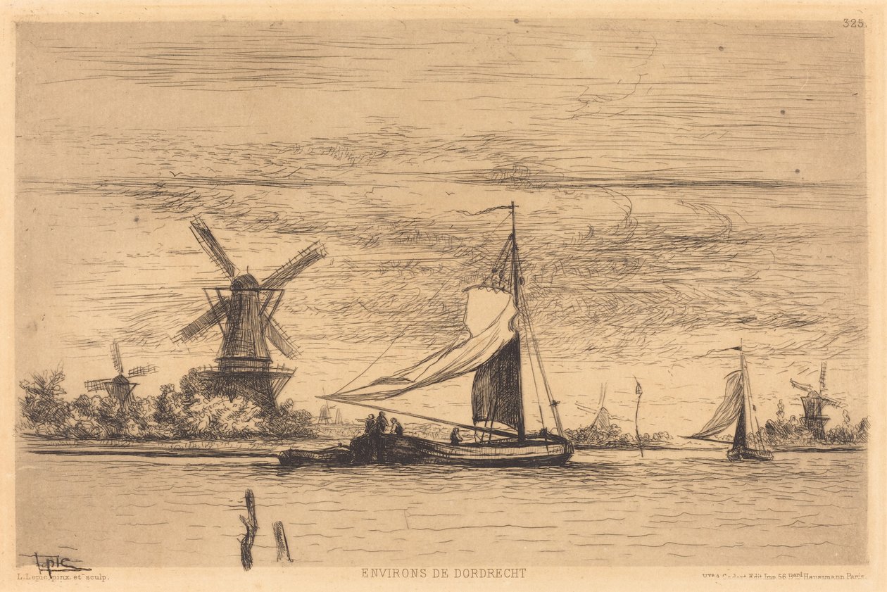 Omgivelsene i Dordrecht av Vicomte Ludovic Lepic