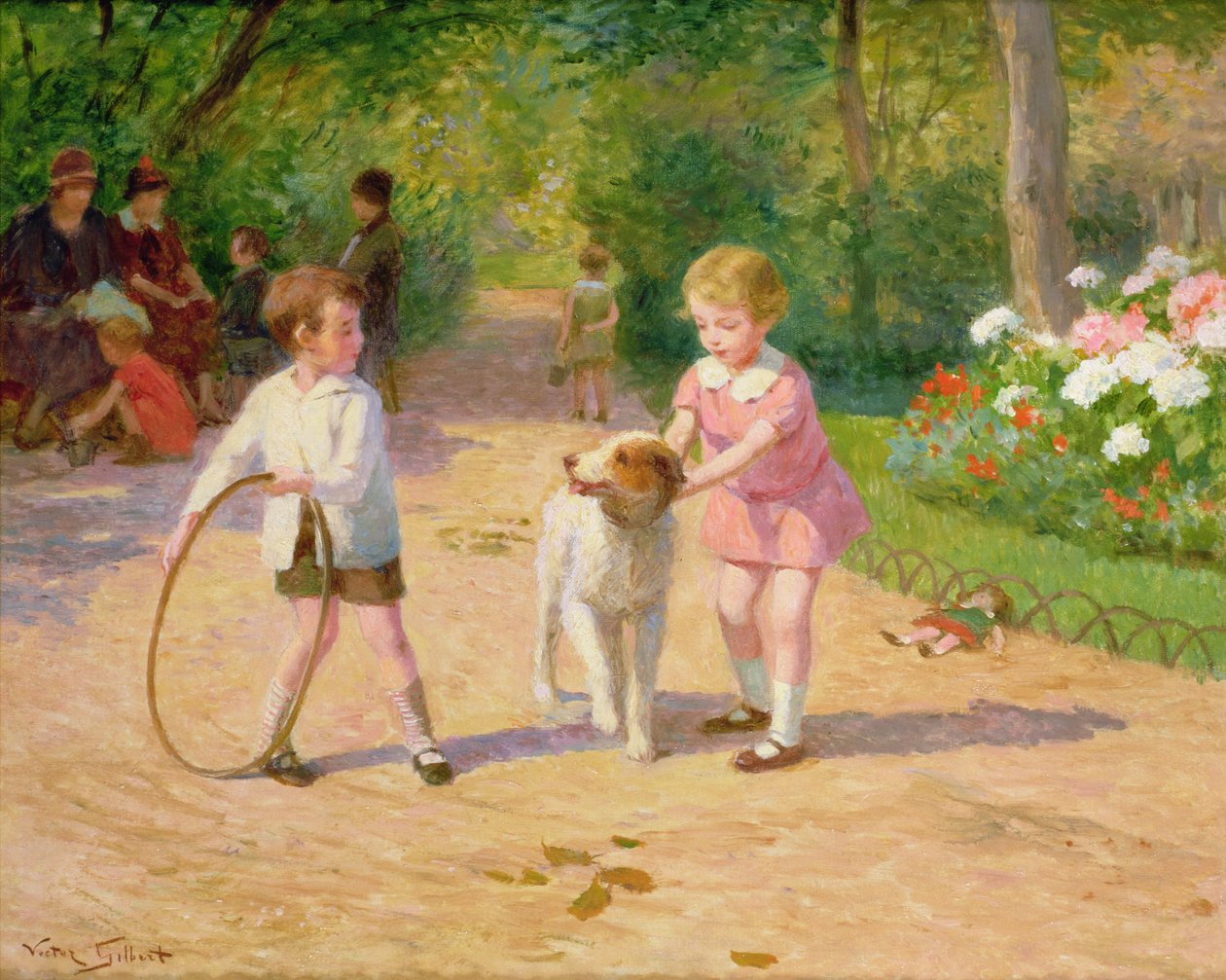 Leker med bøylen av Victor Gabriel Gilbert