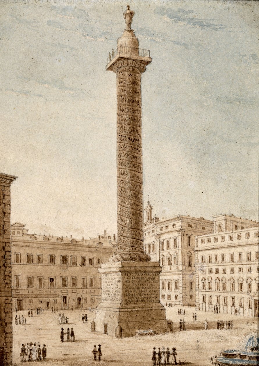 Søylen til Marcus Aurelius, Roma av Victor Jean Nicolle