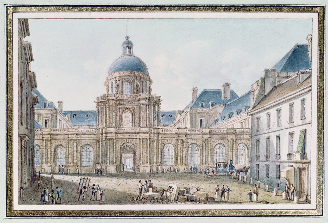 Utsikt over Palais du Senat Conservateur (Le Luxembourg) Paris av Victor Jean Nicolle