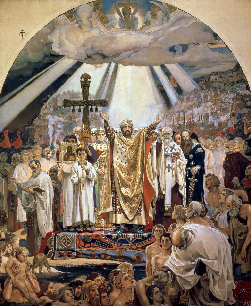 Dåp av Rus, 1885-96 av Victor Mikhailovich Vasnetsov