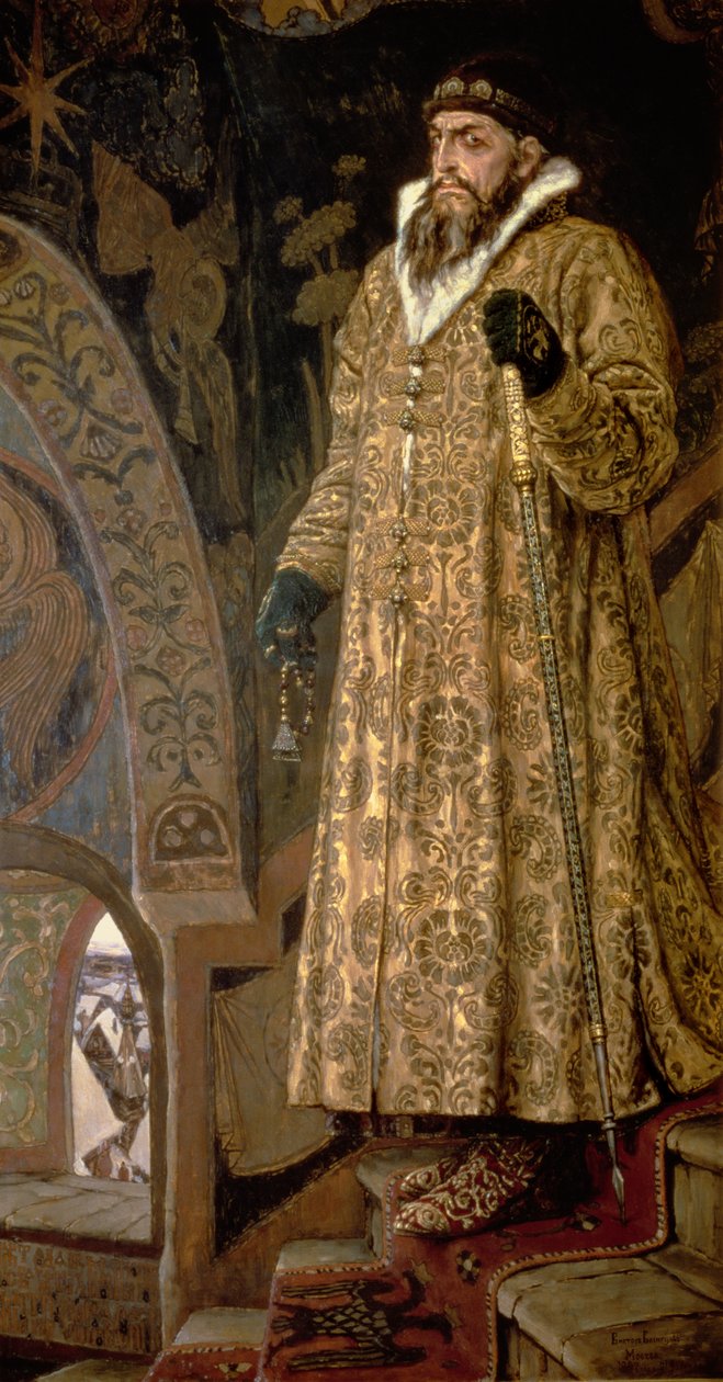 Tsar Ivan IV Vasilievich istne Terribl (1530-84) 1897 av Victor Mikhailovich Vasnetsov