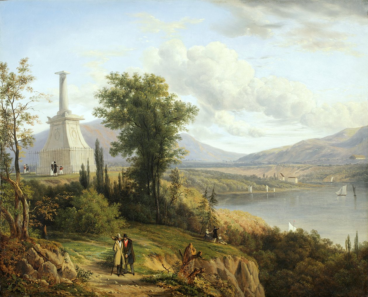 Kosciuszkos monument, West Point, 1845 av Victor de Grailly