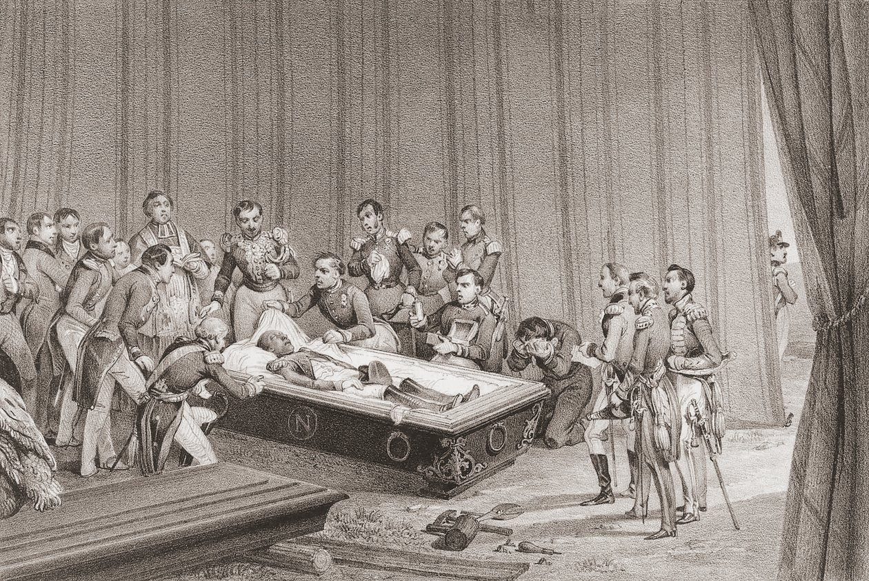 Napoleons kropp. av Victor (after) Adam