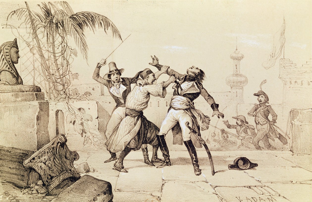 Attentatet på general Kleber av en fanatiker, 14. juni 1800 av Victor Adam