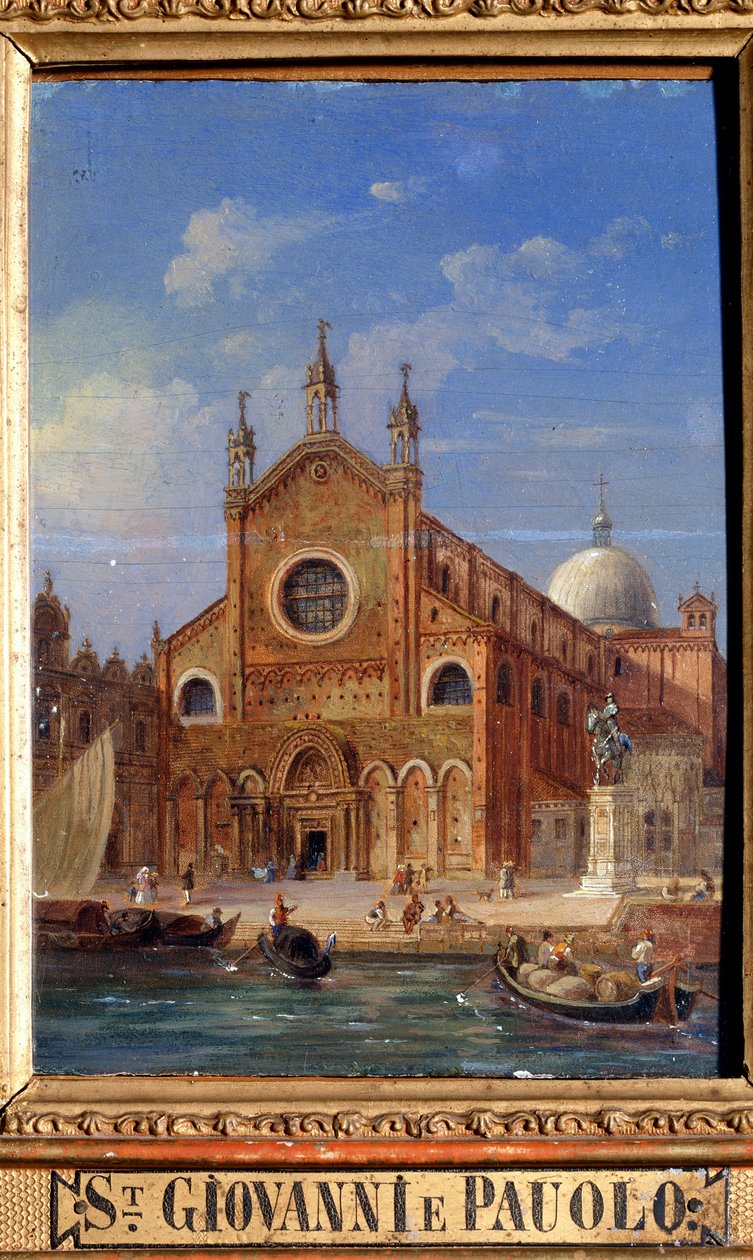 Santi Giovanni e Paolo San Zanipolo-kirken, 1800-tallet av Victor Adam