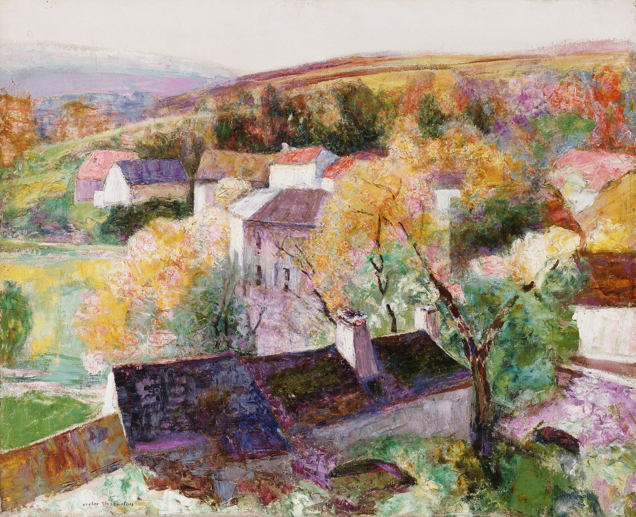 Landskap av Victor Charreton