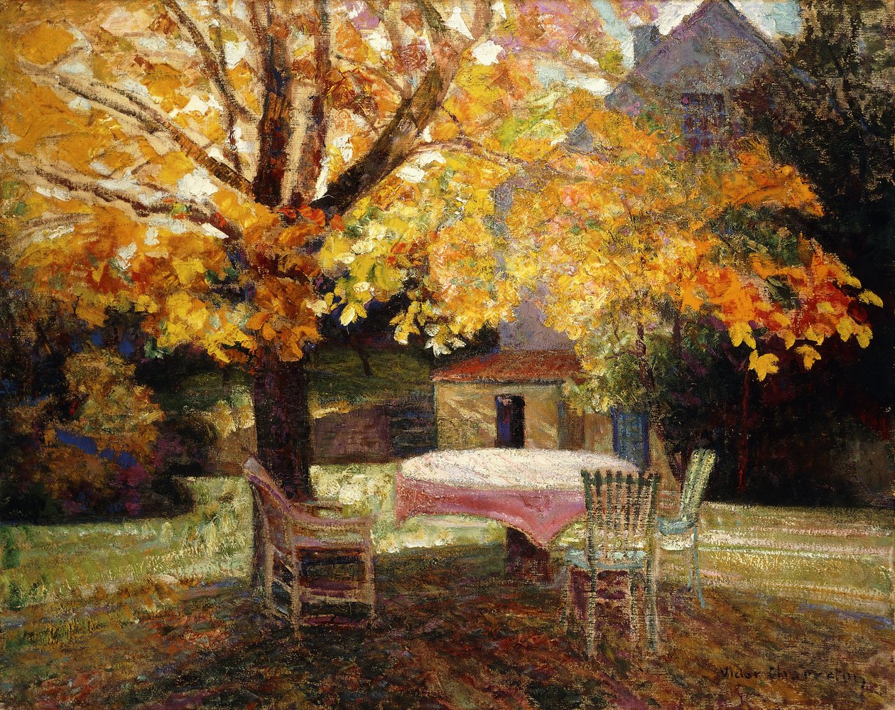 Terrassen, høst; Terrassen, høst av Victor Charreton