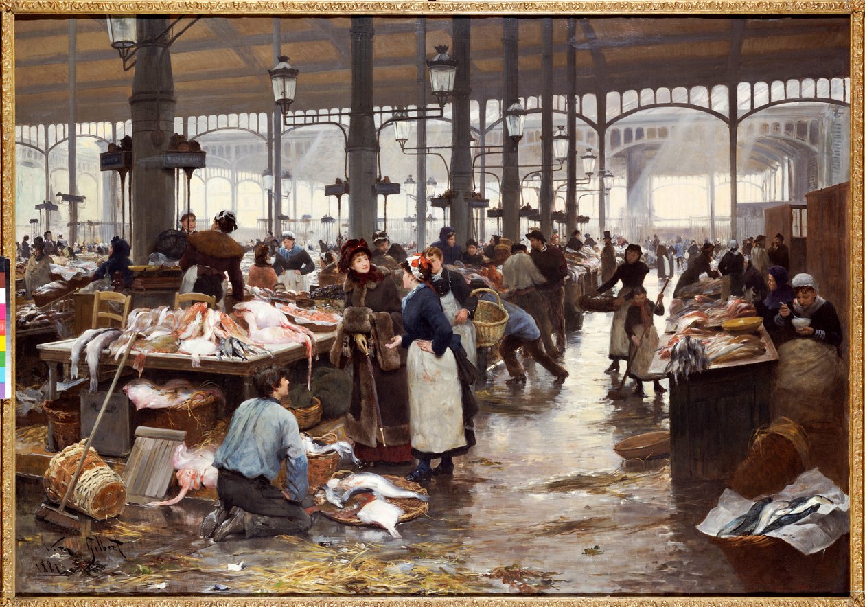 Fiskehallen på Sentralmarkedet av Victor Gabriel Gilbert