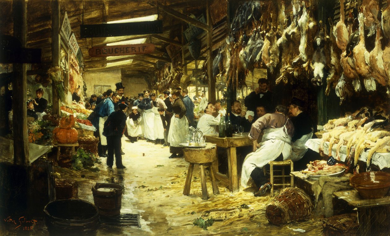 Markedsplassen, 1885 av Victor Gabriel Gilbert