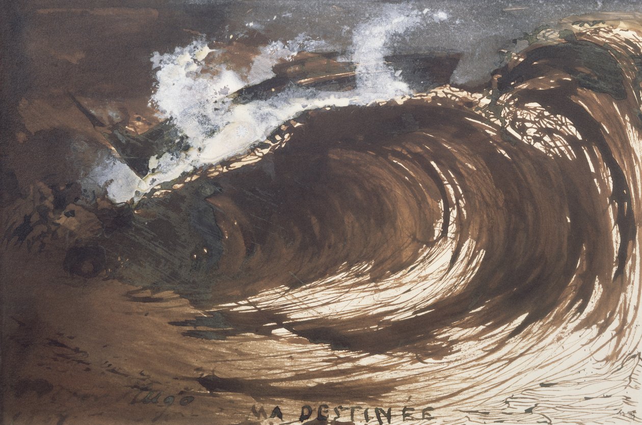 My Destiny, 1857 (penn og blekk, vask og gouache) av Victor Hugo