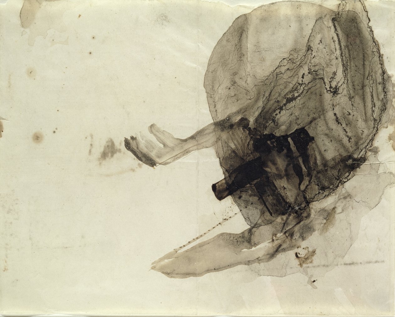 Uten tittel, ca. 1853-5 (blekkvask på papir) av Victor Hugo
