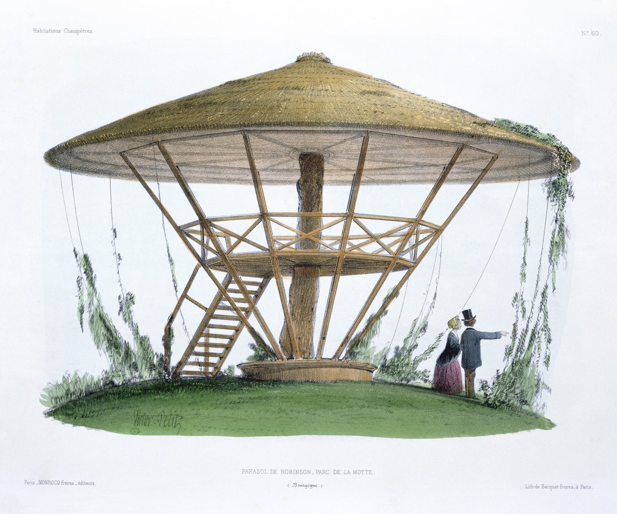 Robinsons parasoll, Parc de la Motte, Burgund, fra 