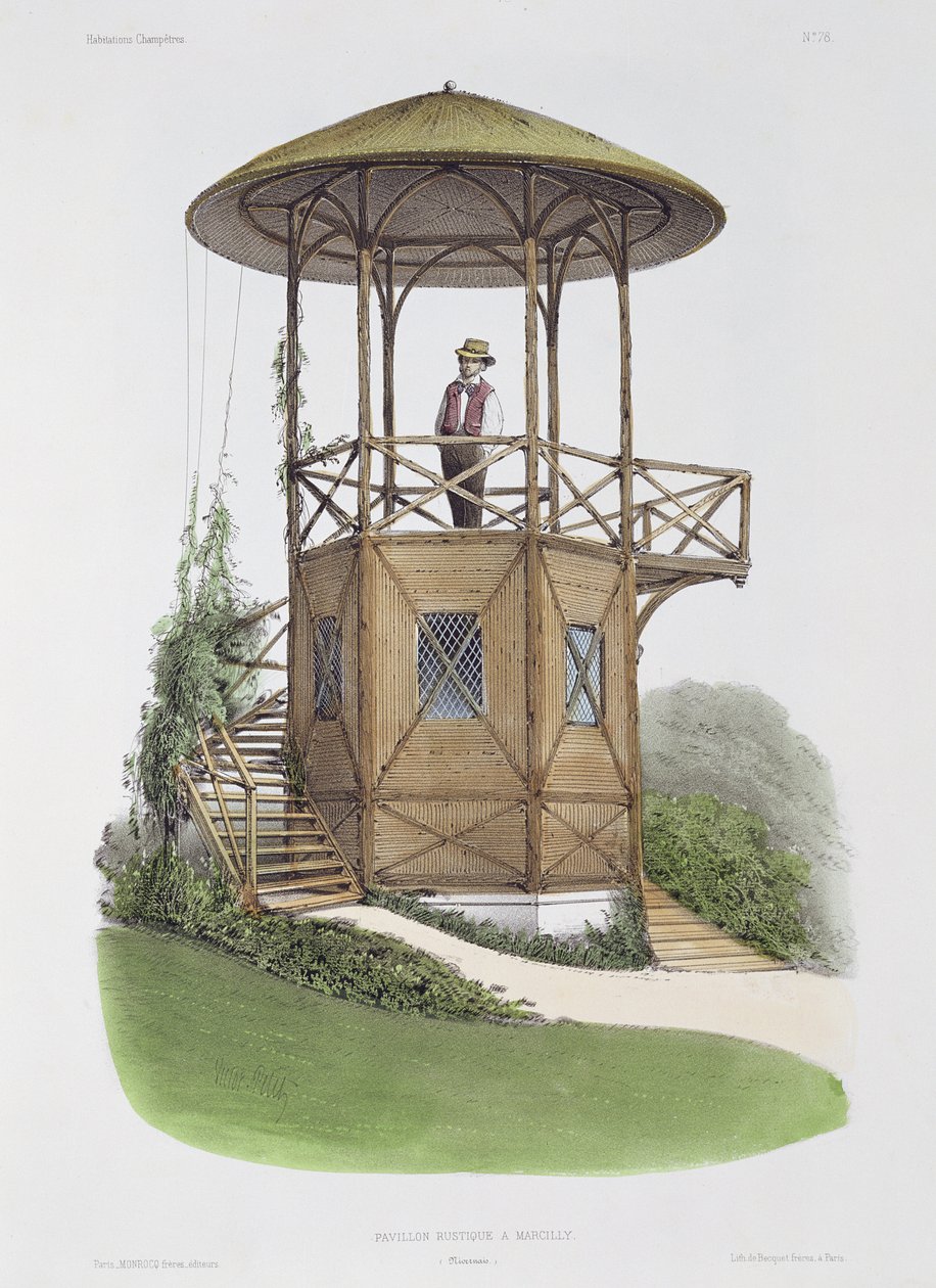 Rustikk paviljong ved Marcilly, fra 