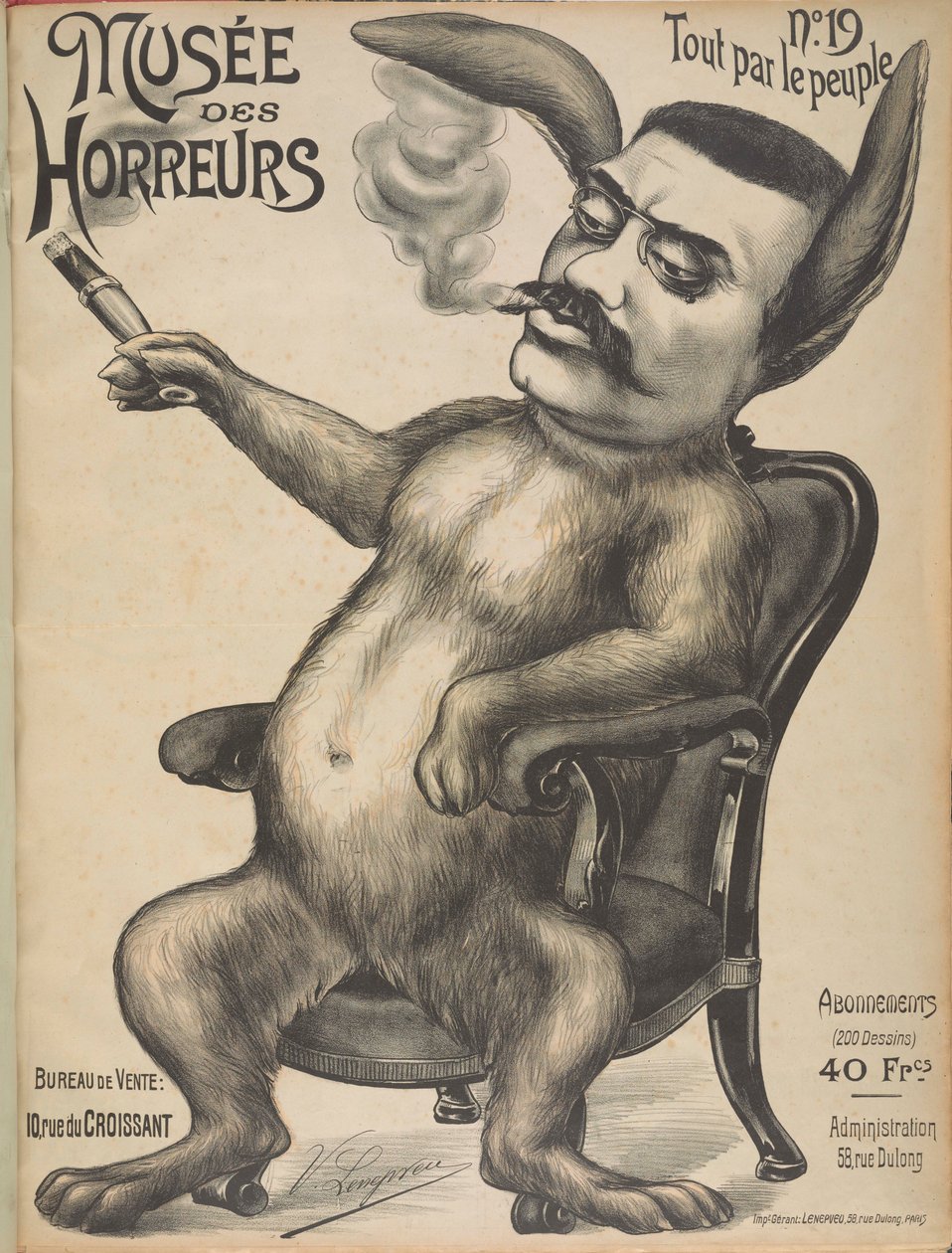 Museum of Horrors Gallery of Horrors: Alexandre Millerand, 1899. av Victor Lenepveu