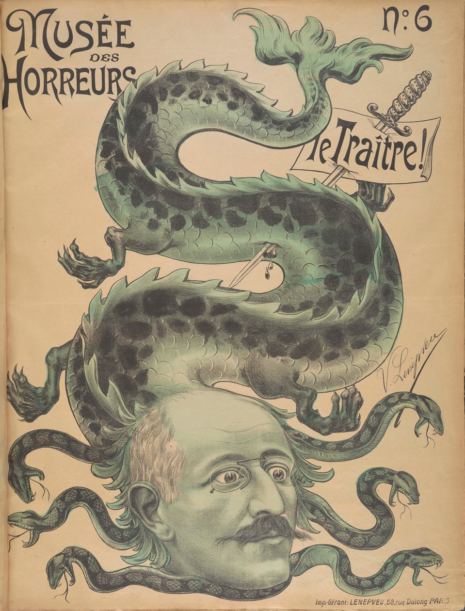 Museum of Horrors Gallery of Horrors: Alfred Dreyfus, 1899. av Victor Lenepveu