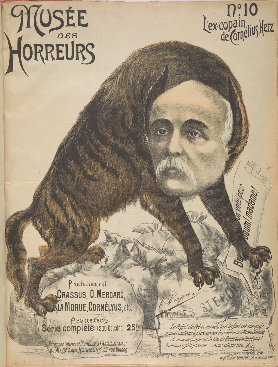 Museum of Horrors Gallery of Horrors: Georges Clemenceau, 1899. av Victor Lenepveu