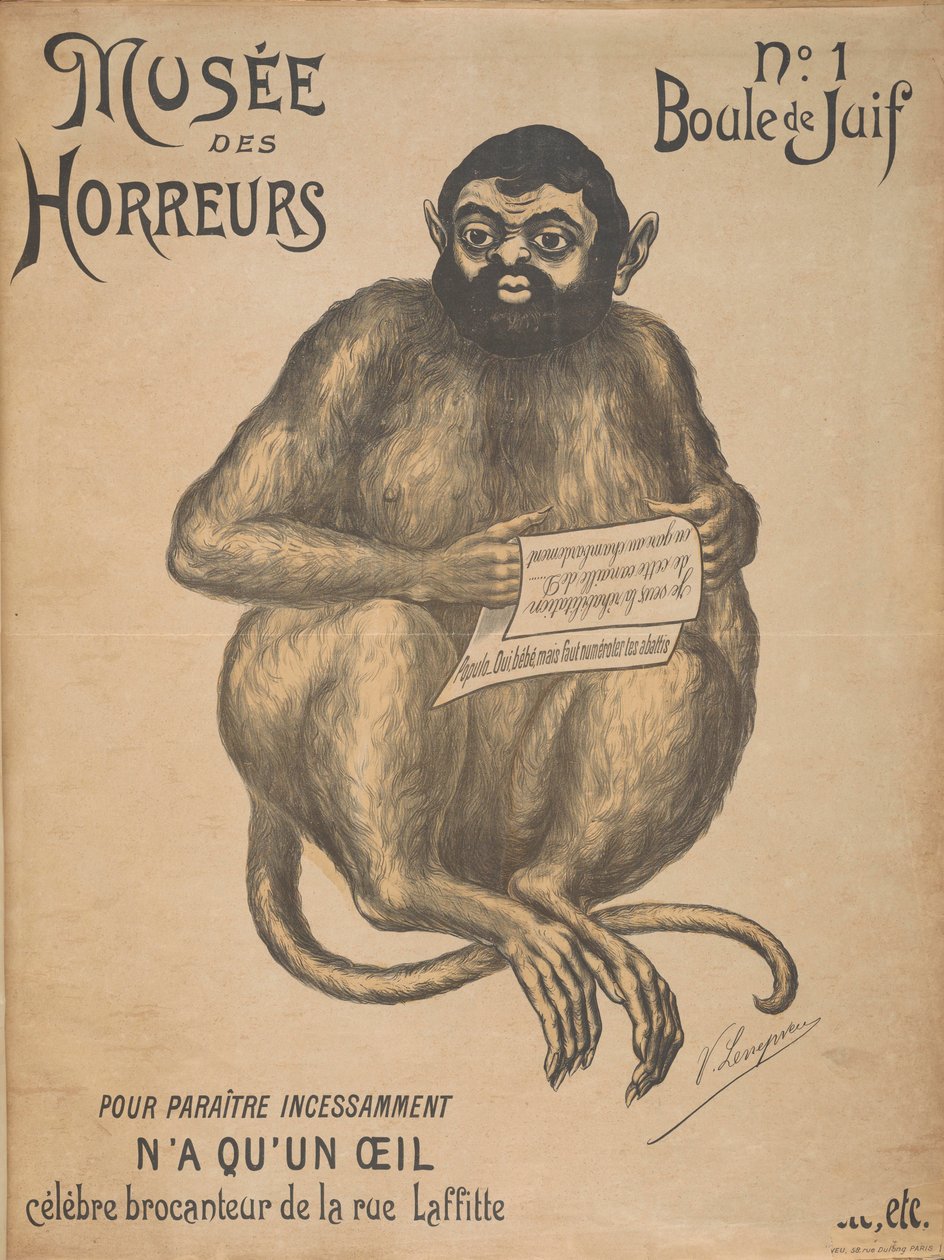 Museum of Horrors Gallery of Horrors: Joseph Reinach, 1899. av Victor Lenepveu