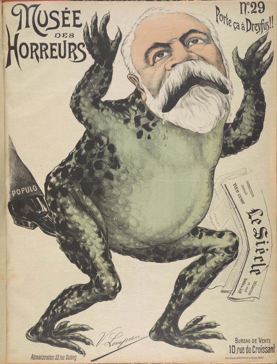 Museum of Horrors Gallery of Horrors: Yves Guyot, 1899. av Victor Lenepveu