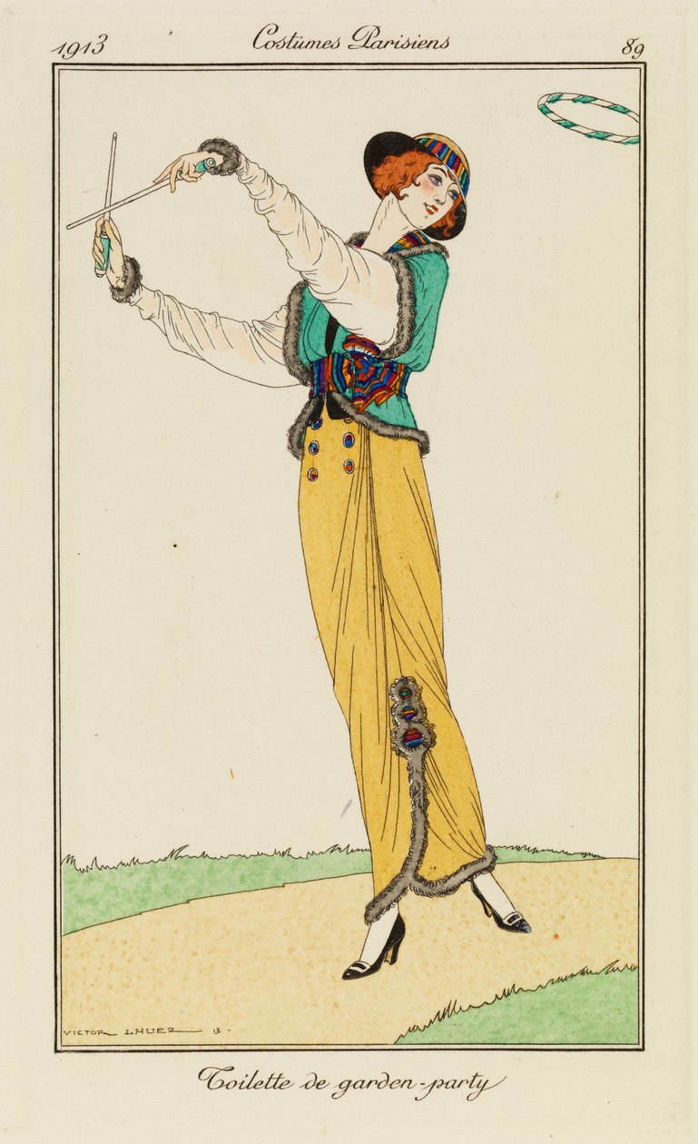 Tallerken 89 fra 'Parisian Costumes' av Victor Lhuer