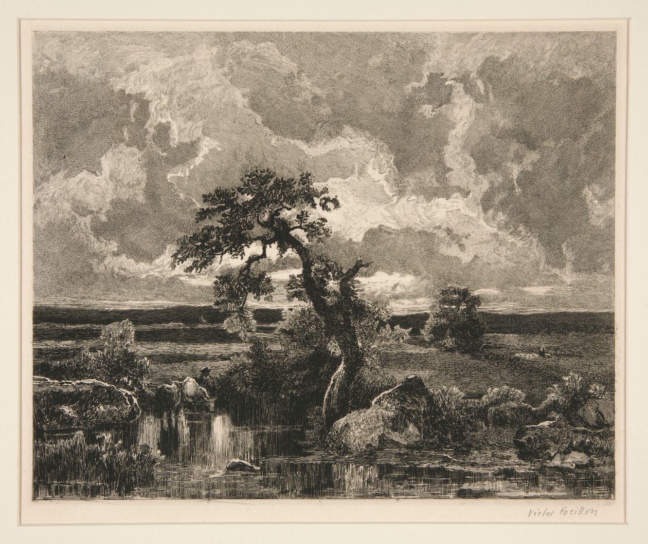 Solnedgang av Victor Louis Focillon