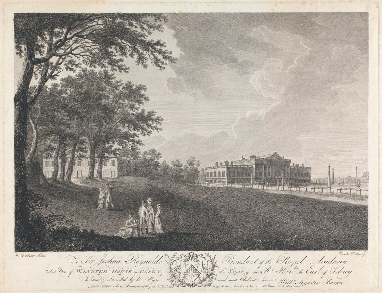 Wanstead House i Essex av Victor Marie Picot
