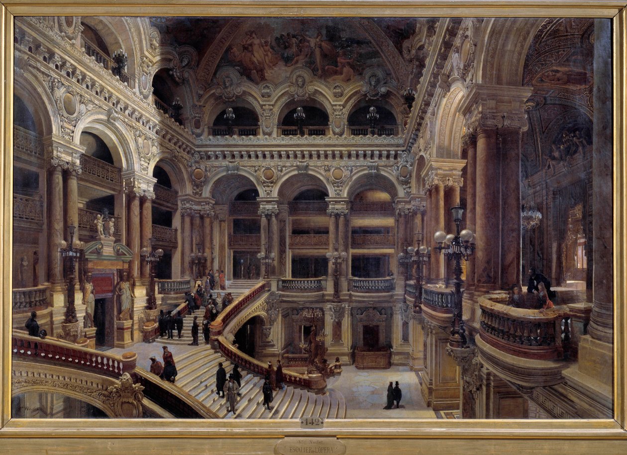 Åpning av Parisoperaen i 1880 Maleri av Victor Navlet (1819-1886) 1880 Dim. 1,31 x 1,96 m Paris, musee d