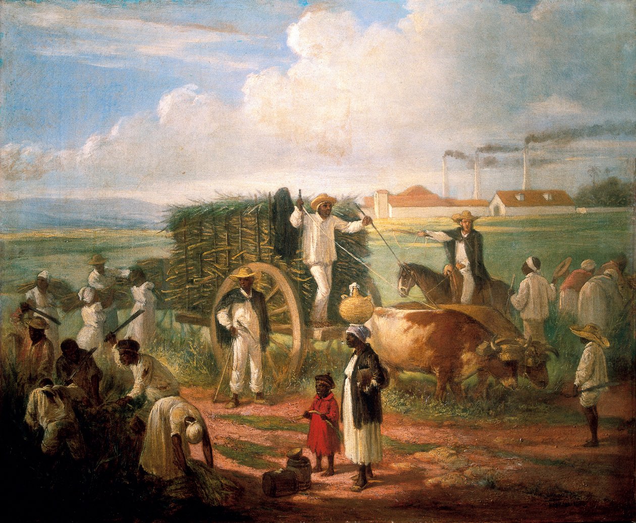Rørhøst. Maleri av Victor Patricio de Landaluze (1829-1889) av Victor Patricio de Landaluze