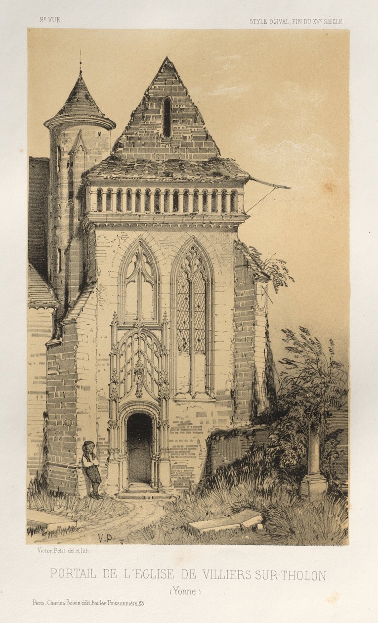 Architecture Pittoresque ou Monuments des xveme. Et xvieme. Siecles: Chateaux De France des XV et XVI Siecles: Pl.2, Portail de L