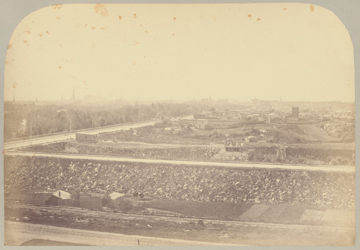 Pl. XVI. Panoramautsikt øst for museet av Victor Prevost, Gaston L. Feuardent and Co., New York