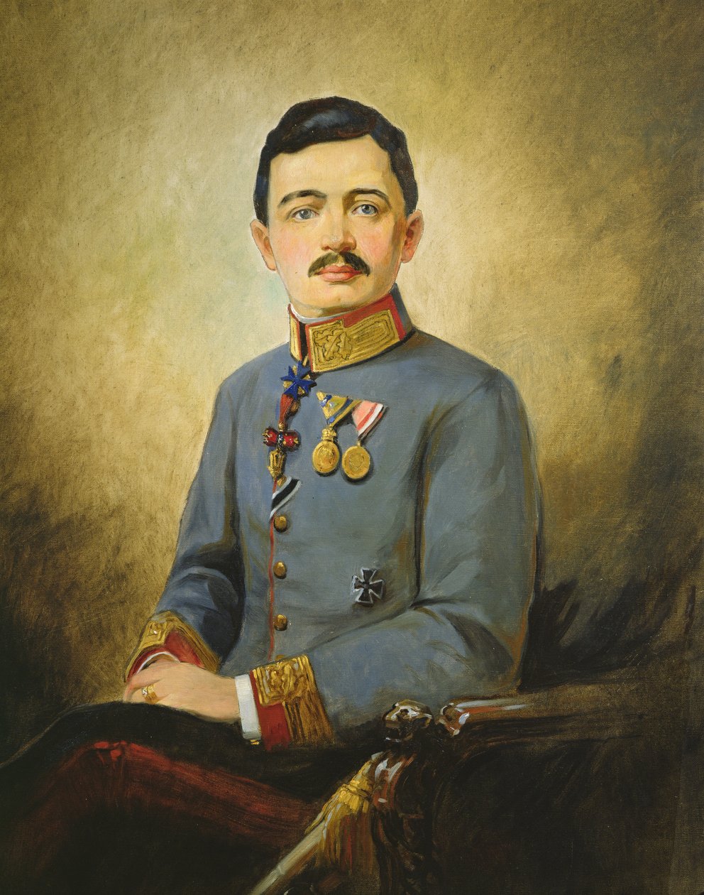 Charles I av Østerrike (1887-1922), ca. 1916 (olje på lerret) av Vienna Nedomansky Studio