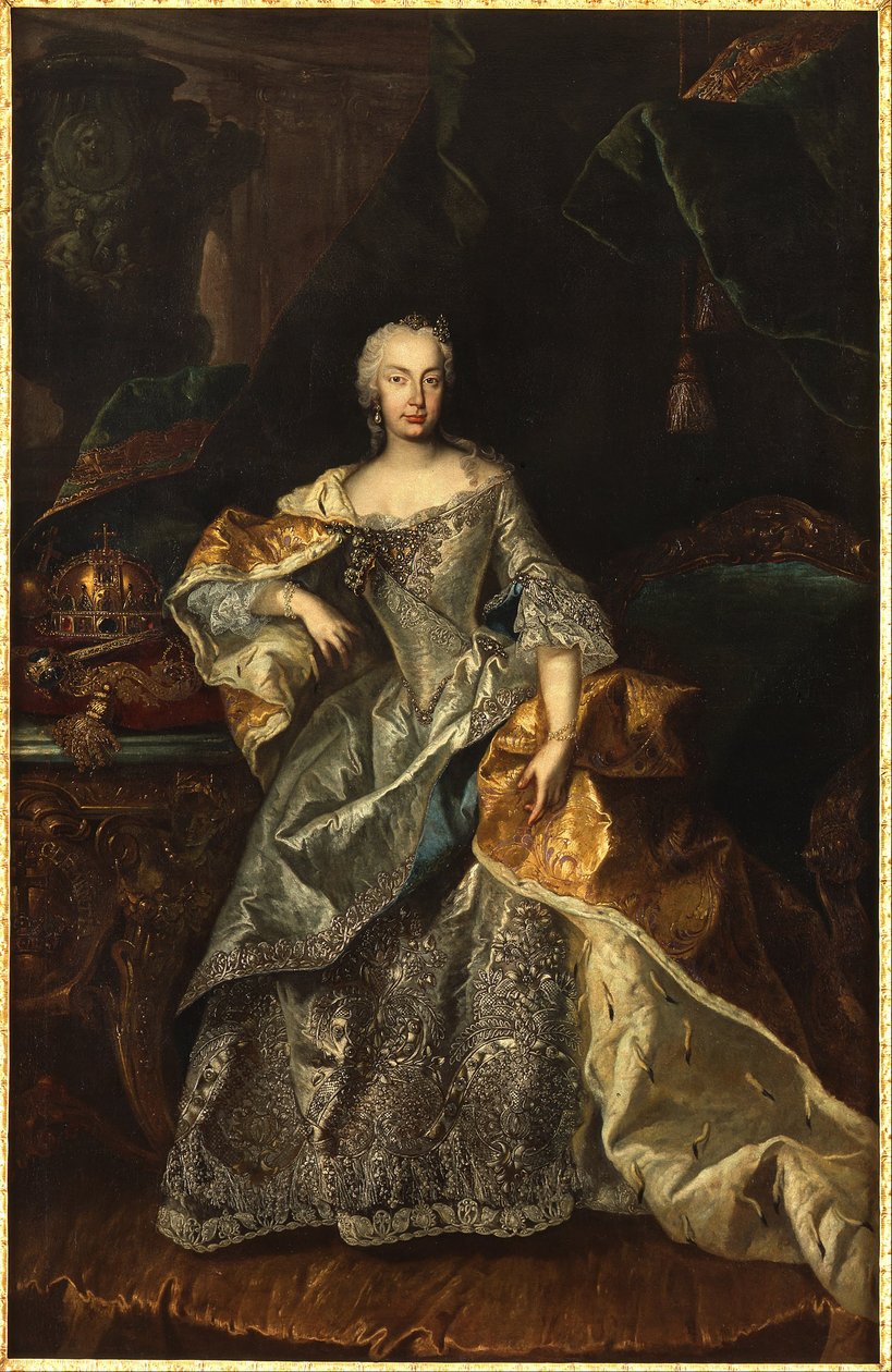 Maria Theresa som dronning av Ungarn av Viennese painter