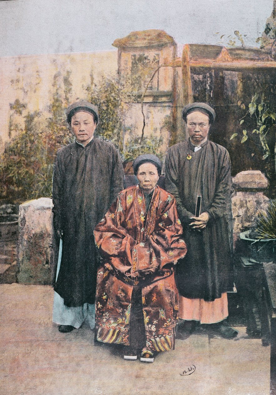 Familie av fremtredende borgere i Faifo, slutten av det nittende århundre av Vietnamese School