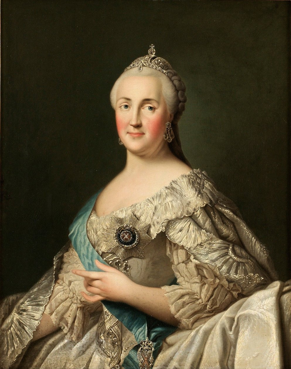 Portrett av keiserinne Catherine II 1729-1796, ca. 1780 av Vigilius Erichsen