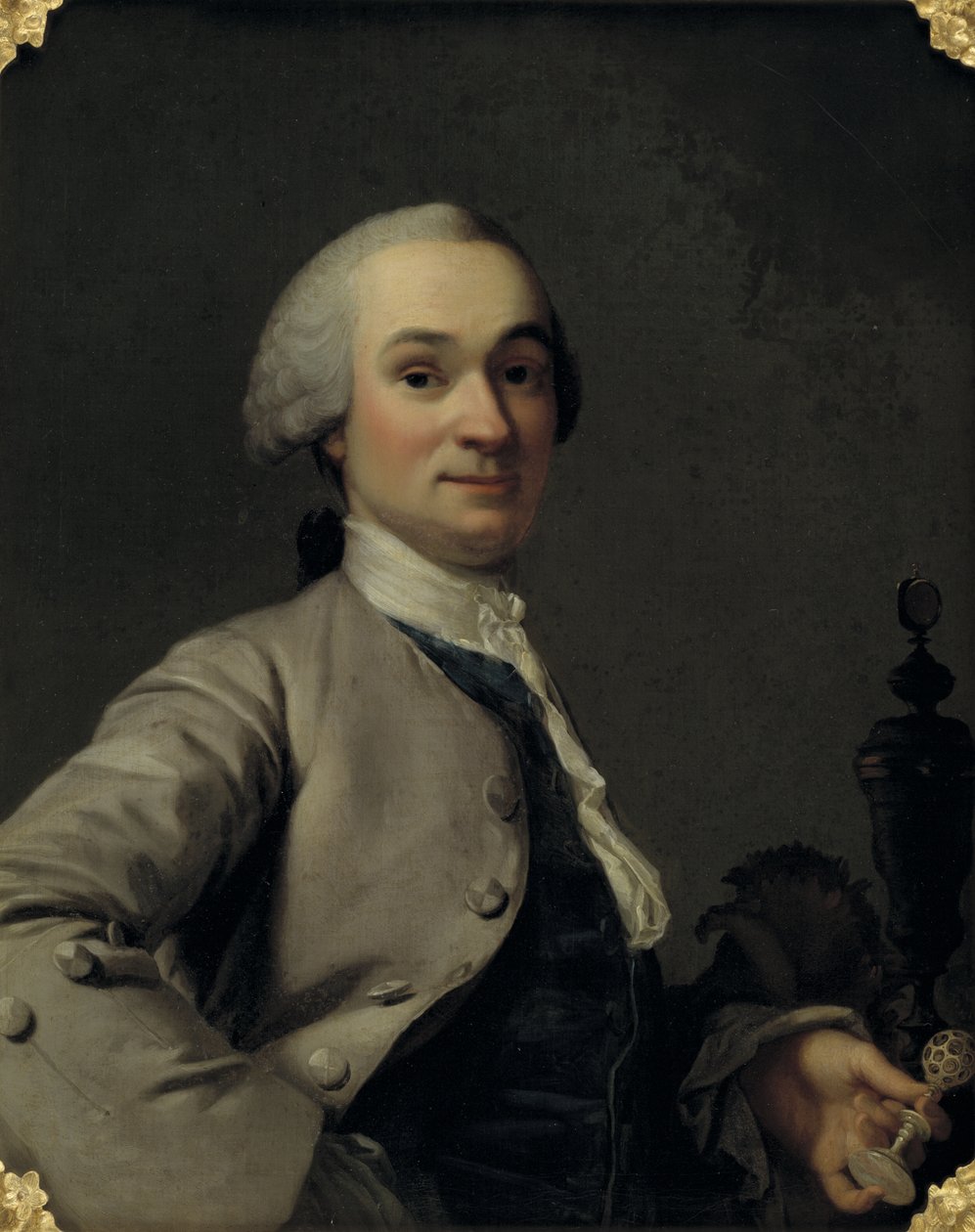 Portrett av Lorenz Spengler, Ivory Turner og kurator for Det Kongelige Danske Kunstkammer av Vigilius Eriksen