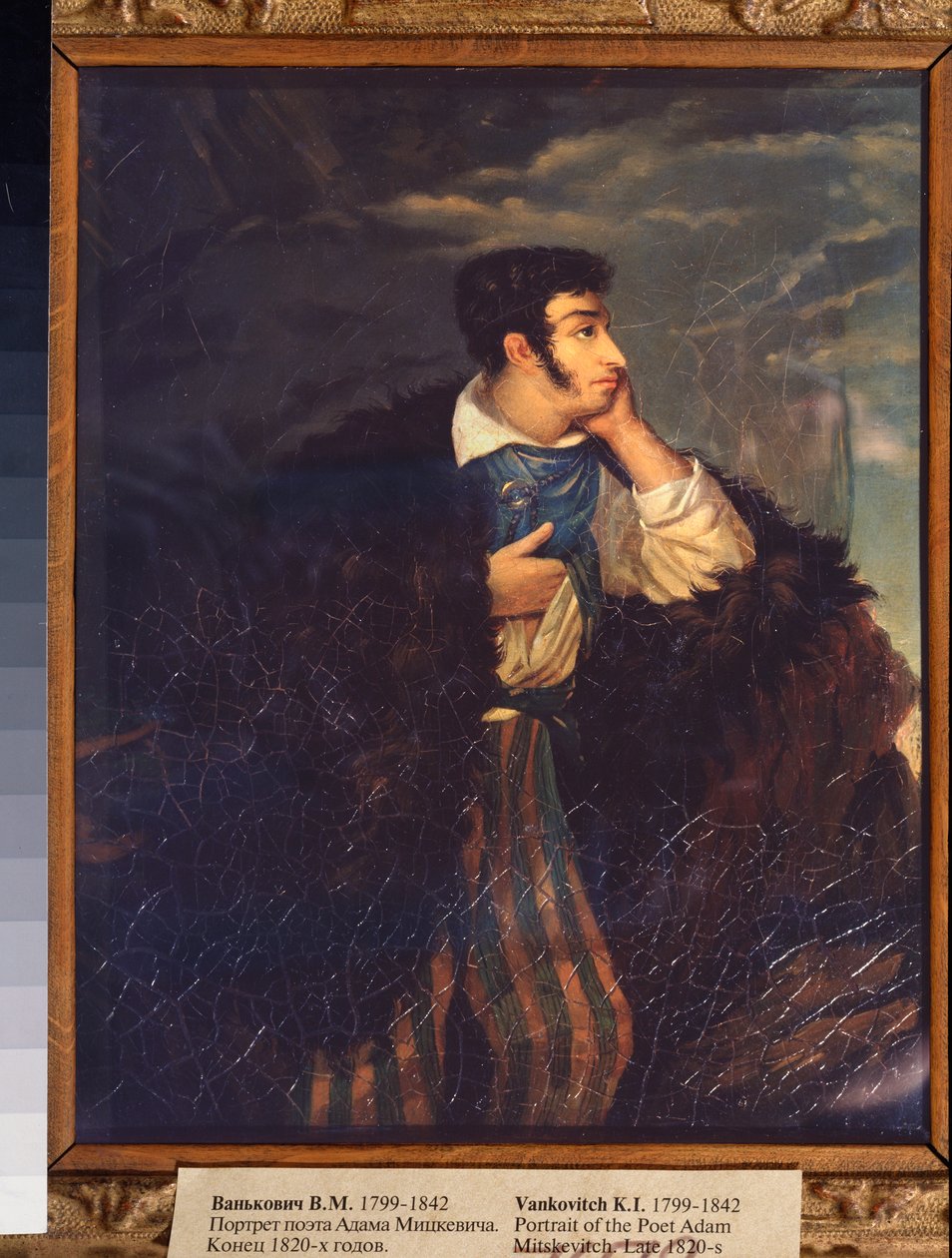 Portrett av poeten Adam Mickiewicz (1798-1855) (Portrett av poeten A Mickiewicz) - Maleri av Vikenti Melkhiorovich Vankovich (1799-1842), olje på lerret, sent 1820, russisk kunst 1800-tallet - Tretyakov-statlige galleri, Moskva av Vikenti Melkhlorovich Vankovich