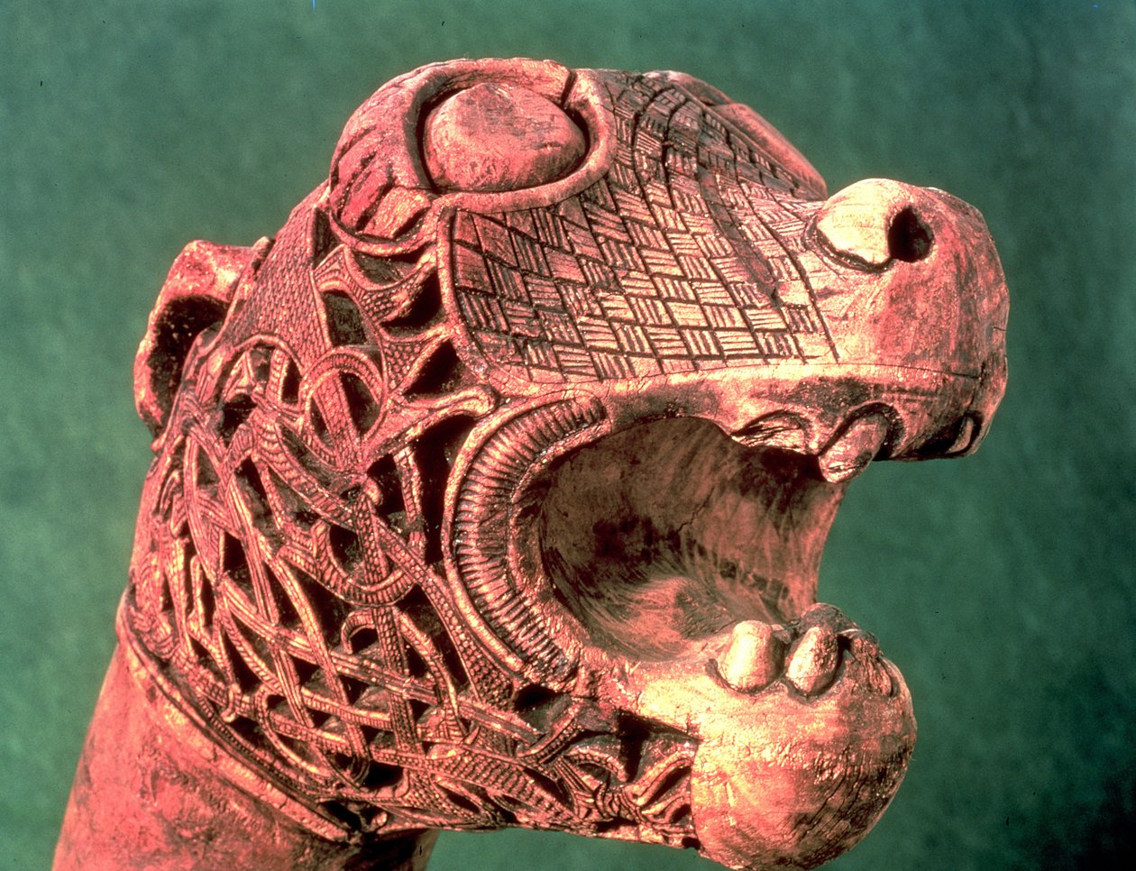 Galionshode fra Osebergskipet, ca.800 e.Kr av Viking