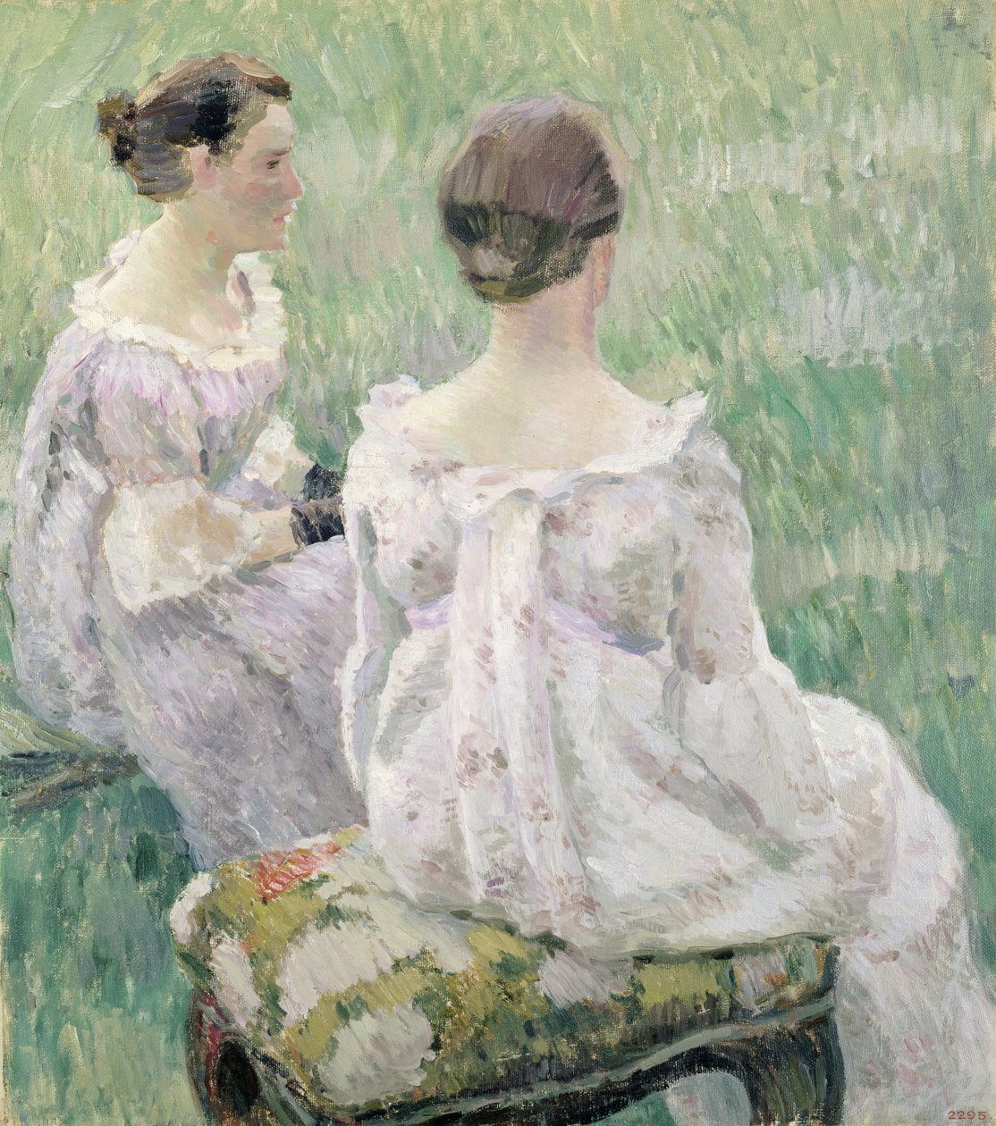 To sittende kvinner, 1899 av Viktor Elpidiforovich Borisov Musatov