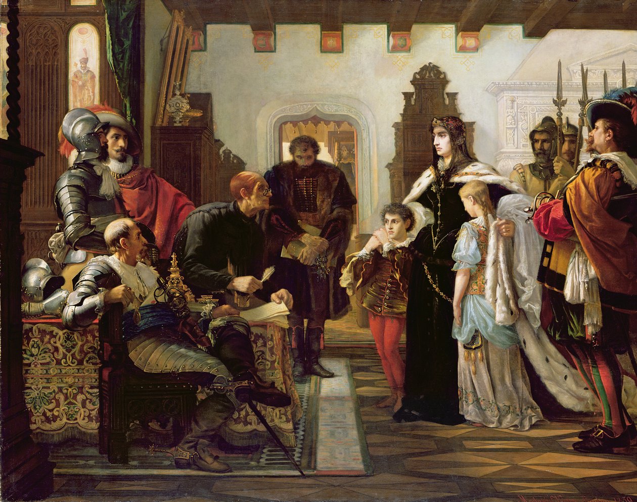 Rettsaken mot Ilona Zrinyi, 1859 av Viktor Madarász