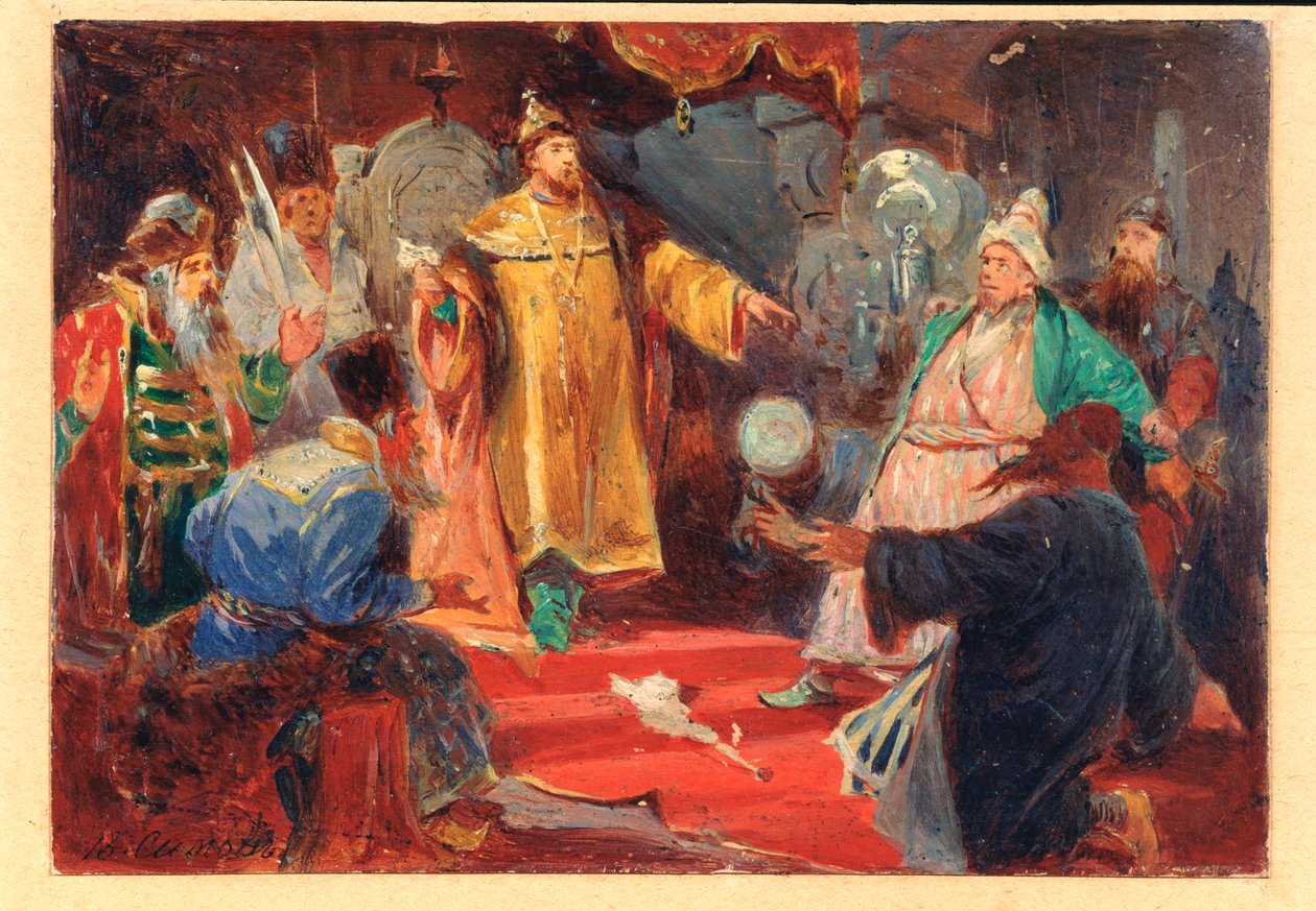 Tsaren Ivan III (dit The Great av Viktor Andreyevich Simov